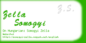 zella somogyi business card